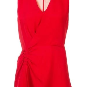 Derek Lam  sleeveless Asymetrical Rushed blouse